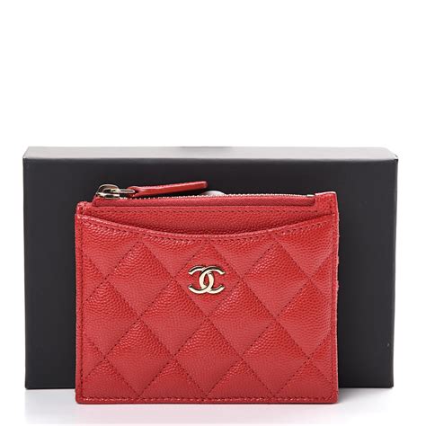 chanel zip key holder|chanel card holder zip around.